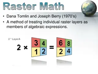 Raster Math: Algebraic Expressions and Map Analysis