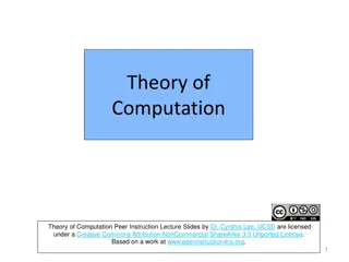 Theory of  Computation