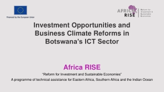 Investment Opportunities in Botswana's ICT Sector: A Comprehensive Assessment
