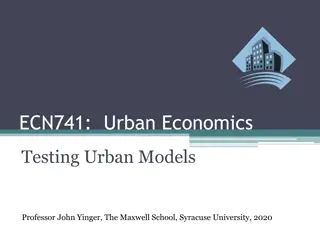 Testing Urban Models: Approaches and Limitations