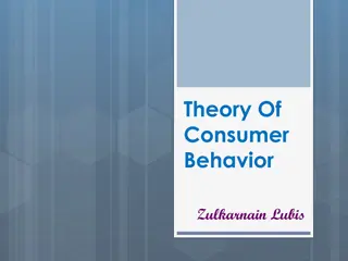 Theory of Consumer Behavior by Zulkarnain Lubis