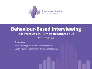 Behaviour-Based Interviewing Best Practices in Human Resources