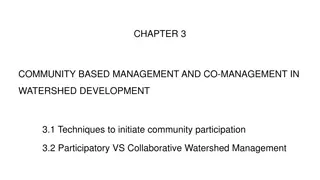 Techniques in Community Participation for Watershed Development