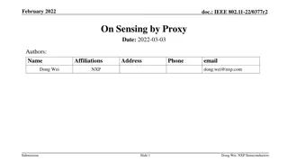 Sensing Measurements in SBP Procedure