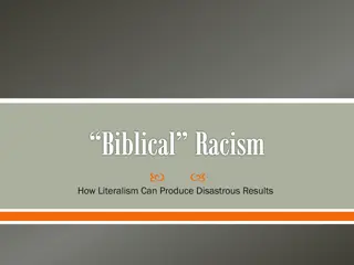 Biblical Racism and Theories of Race in Europe