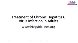 Chronic Hepatitis C Virus Infection Treatment in Adults
