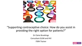 Supporting Contraceptive Choice for Patients: Options by Dr. Claire Brookings
