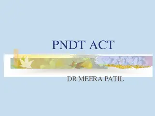 Overview of PNDT Act: Prohibition and Regulations