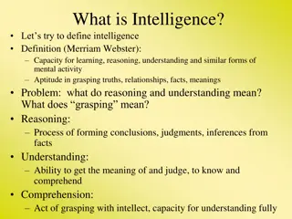 Intelligence and AI