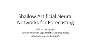 Shallow Artificial Neural Networks for Forecasting
