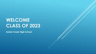Welcome Class of 2023 at Sandy Creek High School