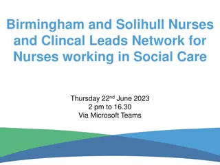 Birmingham & Solihull Nurses Network: Social Care Event