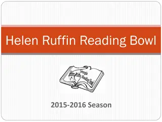 Helen Ruffin Reading Bowl