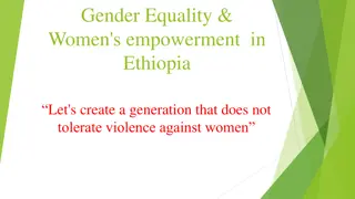 Gender Equality & Women's Empowerment in Ethiopia