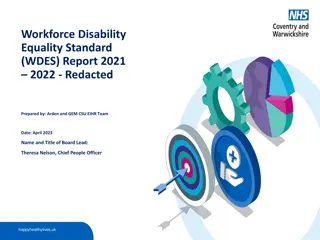 Workforce Disability  Equality Standard  (WDES) Report 2021