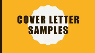 COVER LETTER  SAMPLES