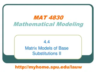 Matrix Models of Base Substitutions II: Eigenvalues and Eigenvectors