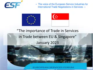 Importance of Trade in Services: EU & Singapore