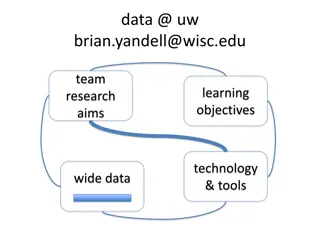 Learning Objectives in Data, Team Research, and Tools