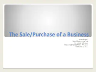 Ways to Structure Business Sale