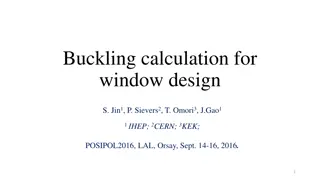 Buckling Analysis for Thin Windows in Beam Heating Studies
