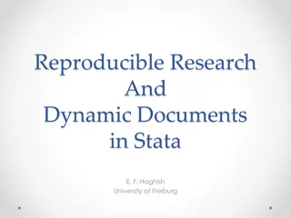 Reproducible Research and Dynamic Documents in Stata