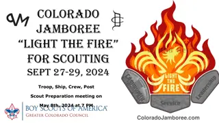 Colorado Jamboree: Scout Unit Registration & Fees