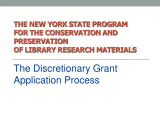 NY State Library Preservation Grant Program
