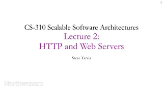 CS-310 Scalable Software Architectures Lecture on HTTP and Web Servers