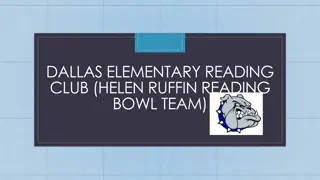 Join Helen Ruffin Reading Bowl for Elementary Reading Fun