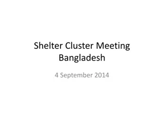Shelter Cluster Meeting in Bangladesh - September 2014