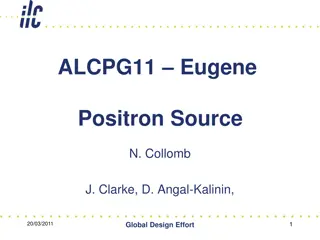 ALCPG11 Eugene Positron Source: Global Design Effort Overview