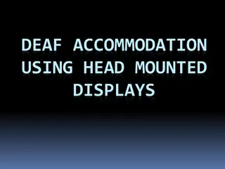 Deaf Accommodation with Head-Mounted Displays