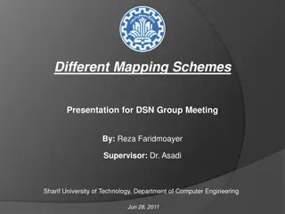 Different Mapping Schemes Presentation for DSN Group Meeting