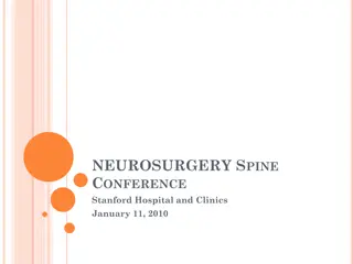 Neurosurgery Spine Conference at Stanford Hospital January 11, 2010