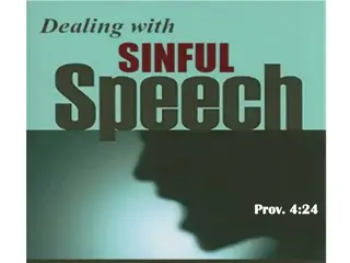 Guidance on Speech and Conduct