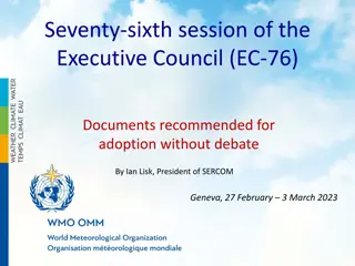 Seventy-Sixth Session of Executive Council Documents Adoption