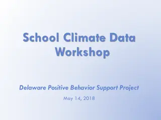 Delaware School Climate Data Workshop Overview