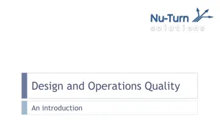 Design and Operations Quality