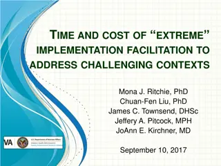 Time and Cost of Extreme Implementation Facilitation in Challenging Contexts
