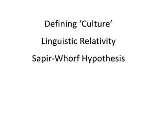 Cultural Dynamics and Linguistic Influence
