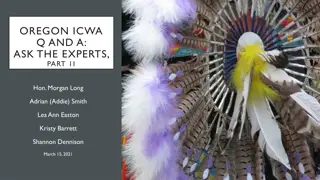 Oregon ICWA Q&A: Experts on Child Custody Standards