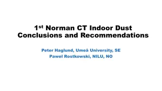Indoor Dust Conclusions and Recommendations