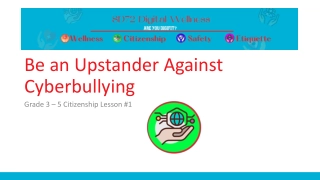 Promoting Cyberbullying Awareness in Grade 3-5 Citizenship Lesson