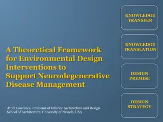 Theoretical Framework for Environmental Design Interventions in Neurodegenerative Disease Management