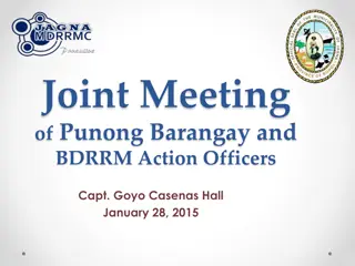 Disaster Preparedness Meeting Agenda