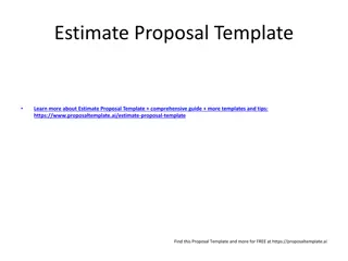 Comprehensive Guide on Estimating Project Proposals