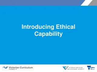 Developing Ethical Capability in Education