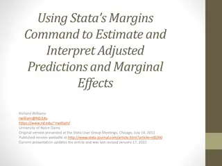 Marginal Effects and Adjusted Predictions