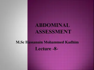 Abdominal Assessment: Techniques and Objectives